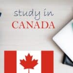 study canada background-notepad-laptop backpack education concept